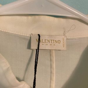 Valentino Ruffled Button Up Blouse